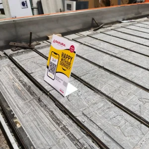 Feedback name board with QR code for customer reviews