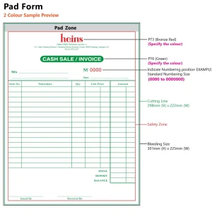 Bill Book (Pad Form)