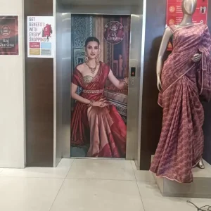 Lift Branding with Traditional Saree Model and Mannequin
